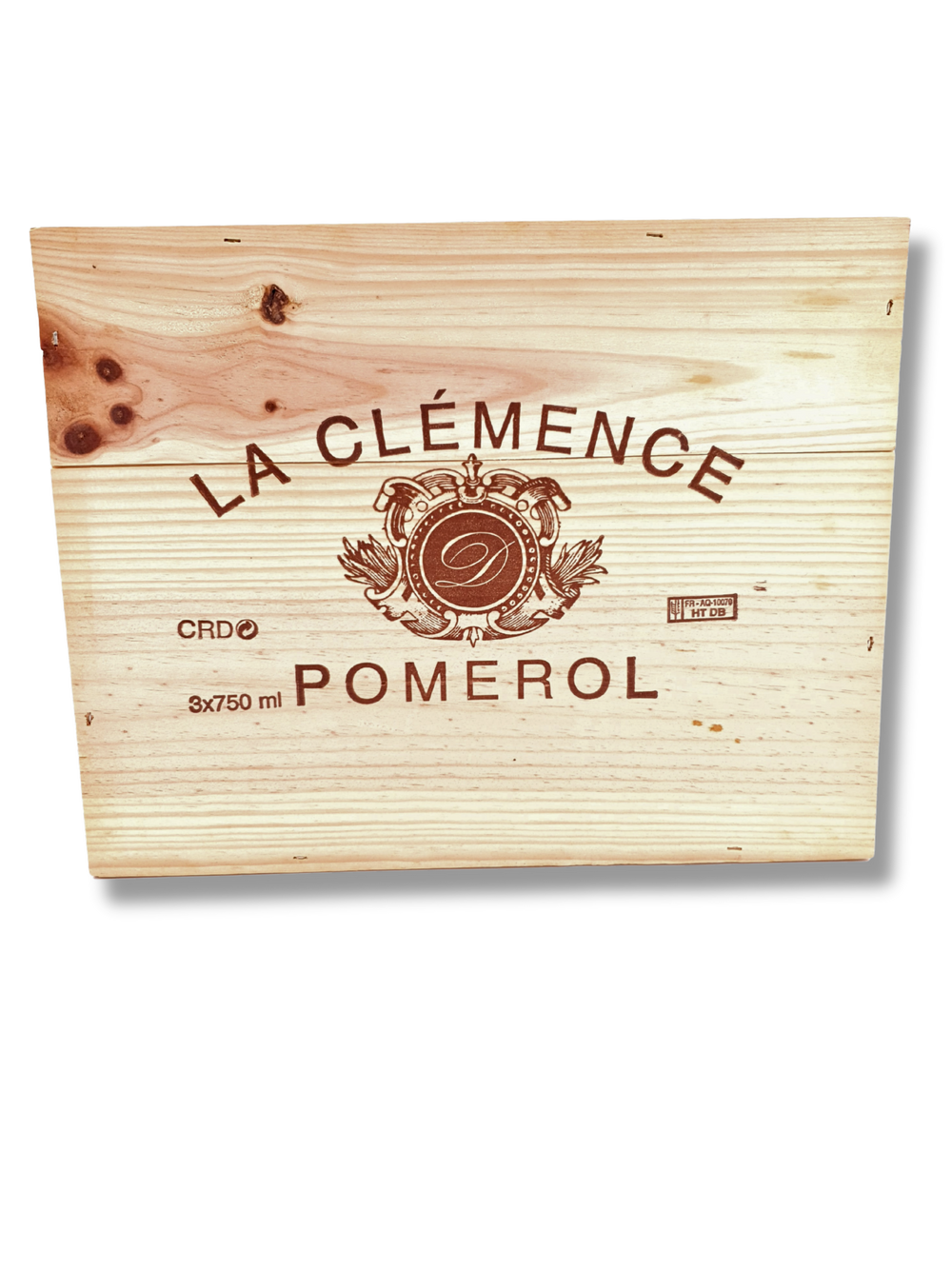 3er-Holzbox mit 3x75cl Château La Clémence 2016 Pomerol