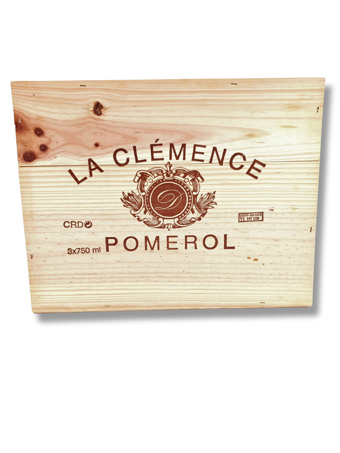 3er-Holzbox mit 3x75cl Château La Clémence 2016 Pomerol