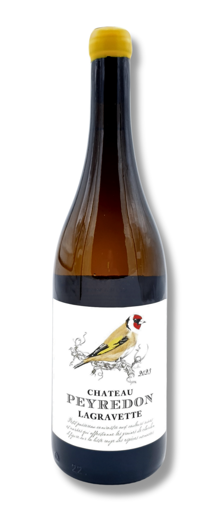 Flasche Chardonneret Bordeaux Blanc Château Peyredon Lagravette – Vorderansicht