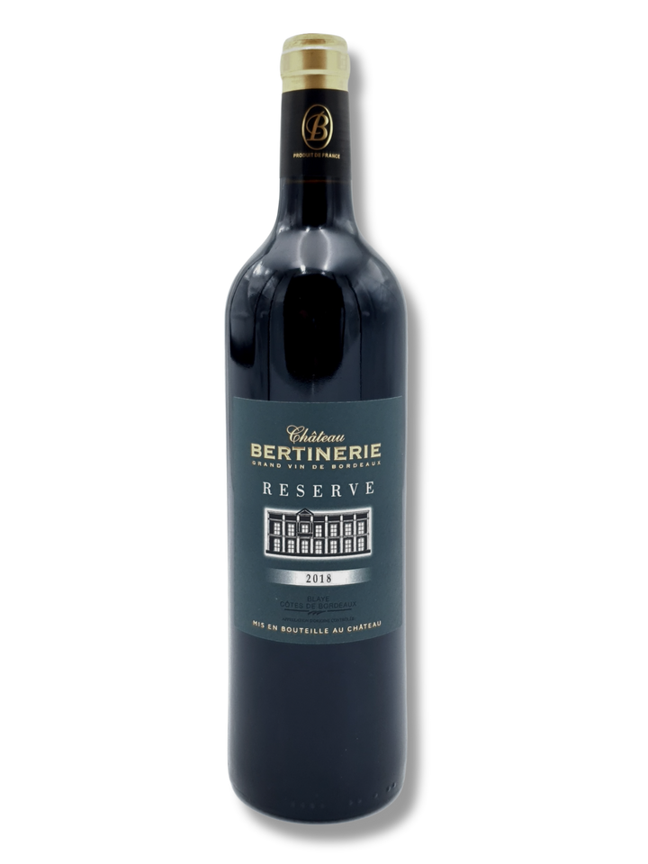 Château Bertinerie Réserve 2018 – kraftvoller Bordeaux Blaye Côtes de Bordeaux mit Eleganz und Struktur
