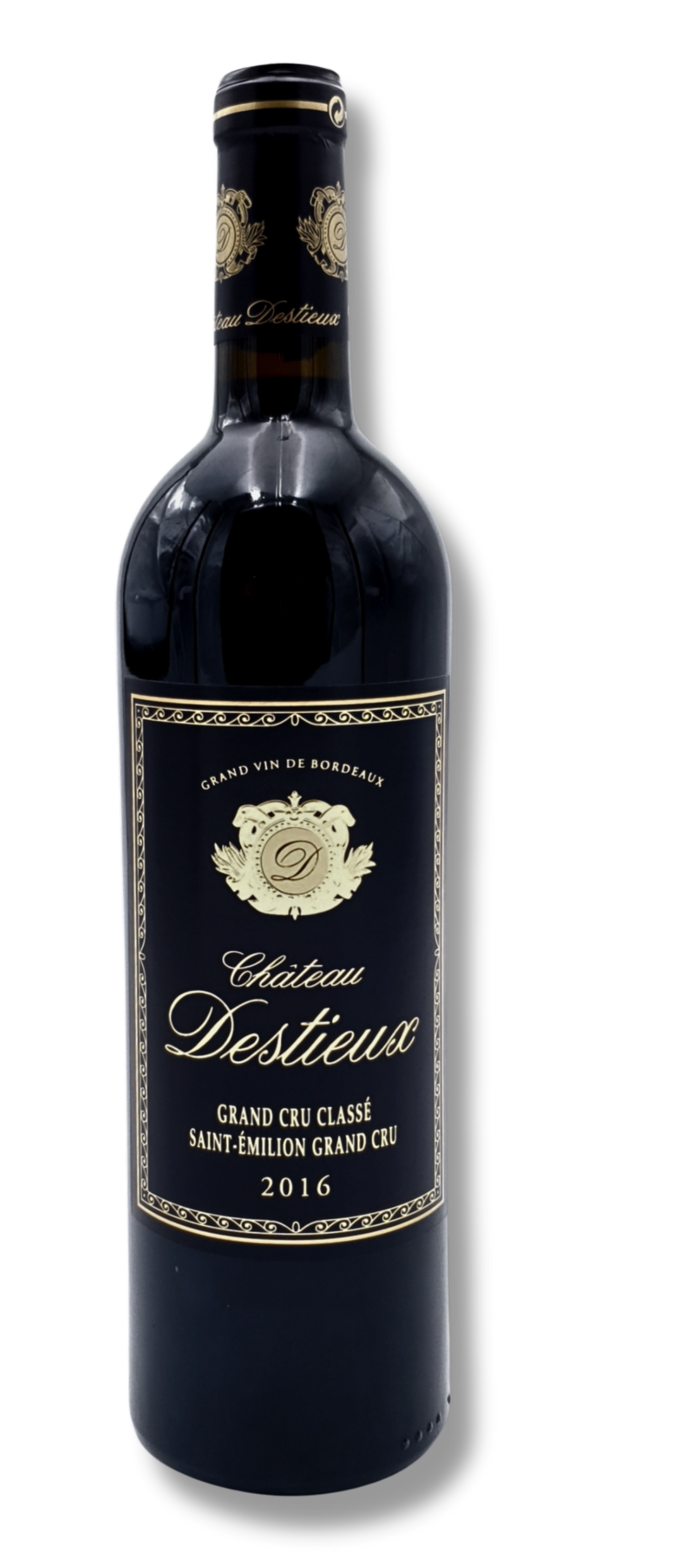 Flasche Château Destieux 2016 Grand Cru Classé Saint-Émilion – kraftvoller Bordeaux mit Eleganz und Tiefe