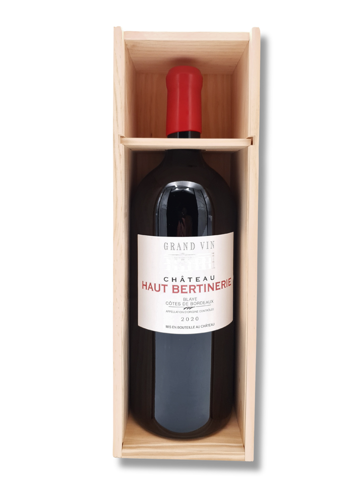 Château Haut Bertinerie Grand Vin 2020 Doppel-Magnum 300 cl – eleganter Bordeaux Blaye Côtes de Bordeaux mit Tiefe und Finesse