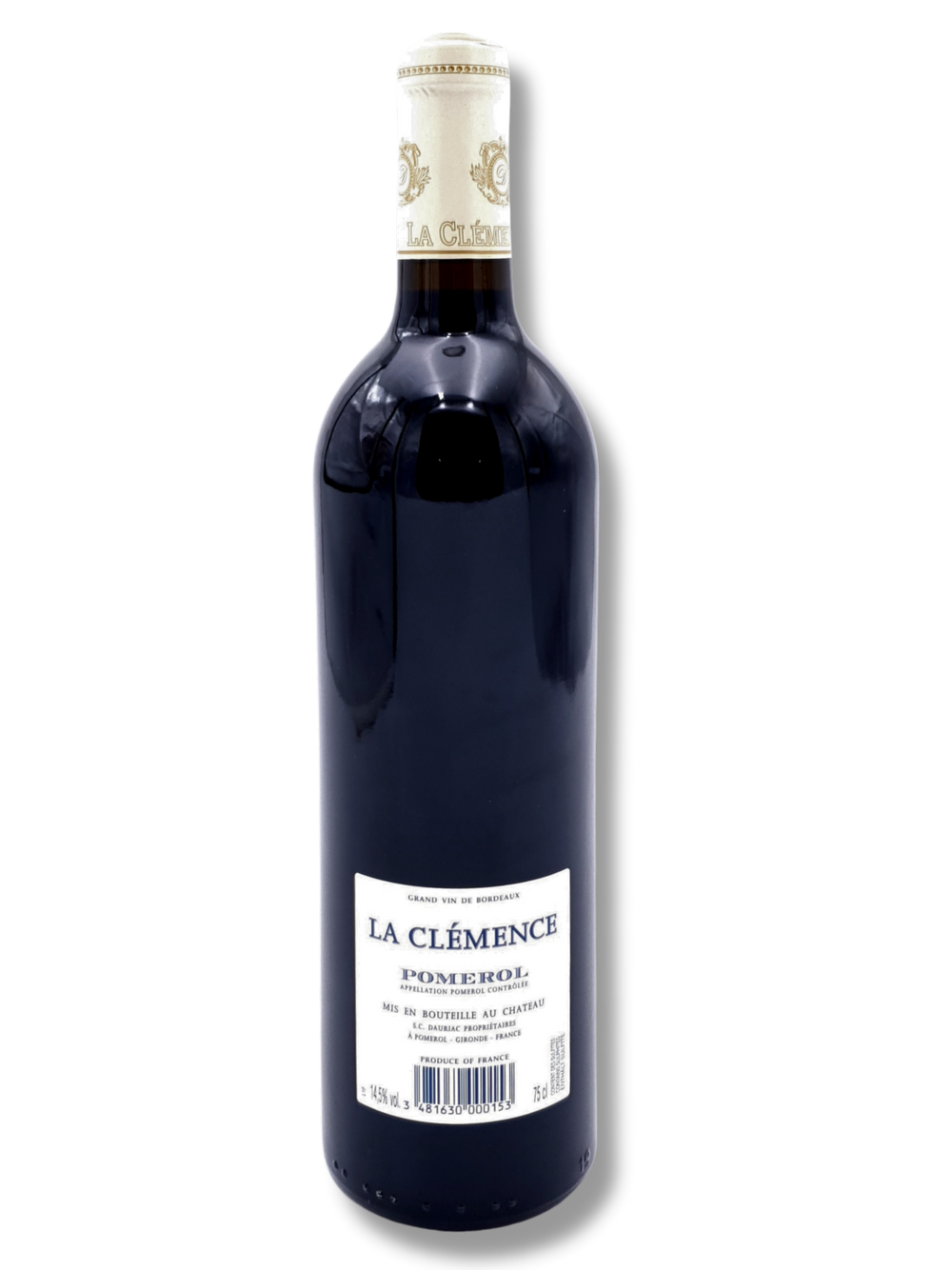 Château La Clémence 2016 Pomerol – eleganter Bordeaux-Rotwein - Rückseite