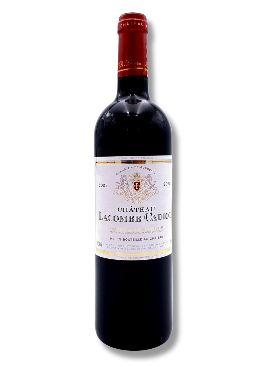 Château Lacombe Cadiot 2022 Bordeaux Supérieur – fruchtig-harmonischer Rotwein vom linken Ufer