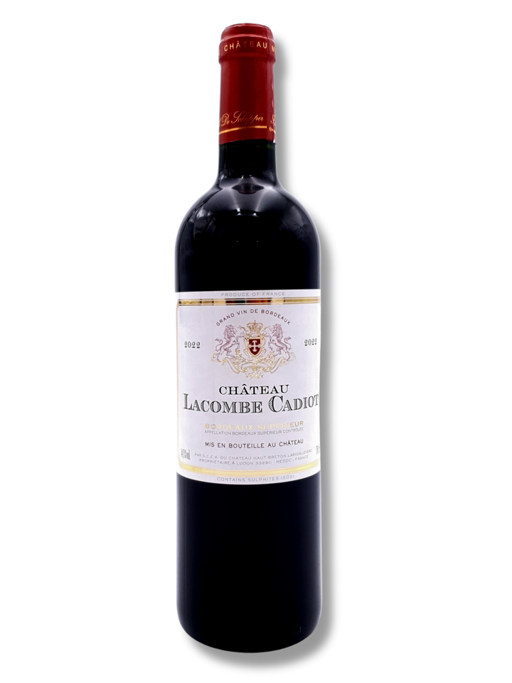 Château Lacombe Cadiot 2022 Bordeaux Supérieur – fruchtig-harmonischer Rotwein vom linken Ufer
