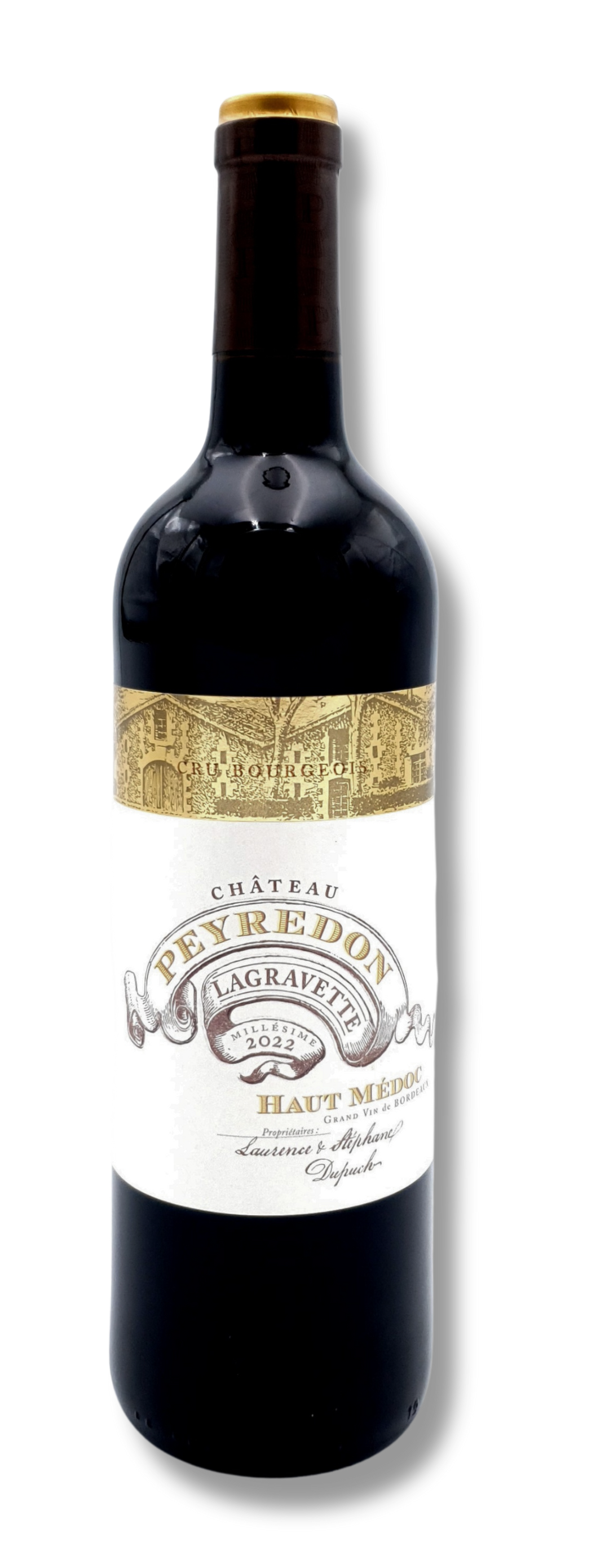 Flasche Bordeaux Château Peyredon Lagravette Cru Bourgeois Haut-Médoc – Vorderansicht
