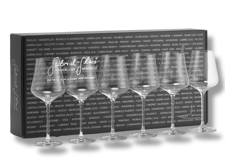 Gabriel-Glas "StandArt" Universalglas im 6er Designkarton – Kristallglas, maschinengeblasen