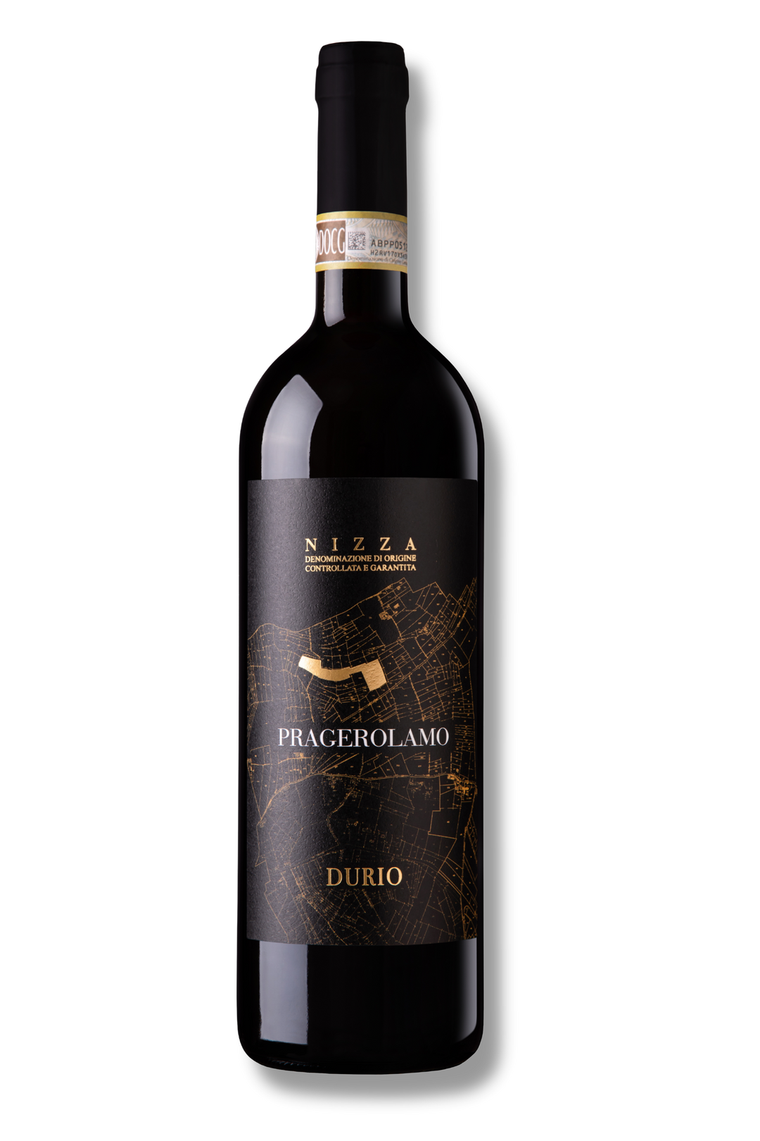 Flasche Nizza DOCG Pragerolamo von Durio – Rotwein Barbera aus dem Piemont