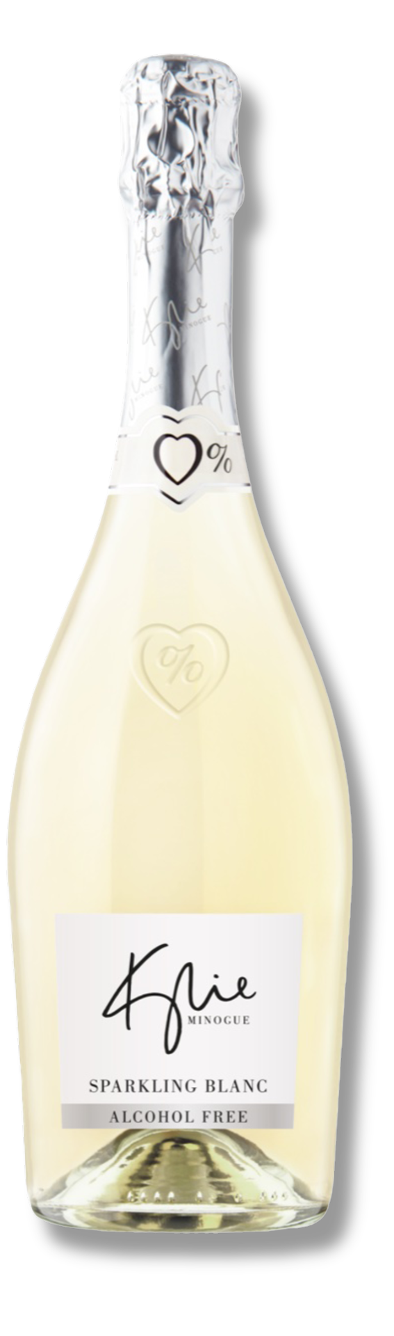 Kylie Minogue 0% Sparkling Blanc alkoholfrei, elegante Flasche, veganer Schaumwein mit feiner Perlage