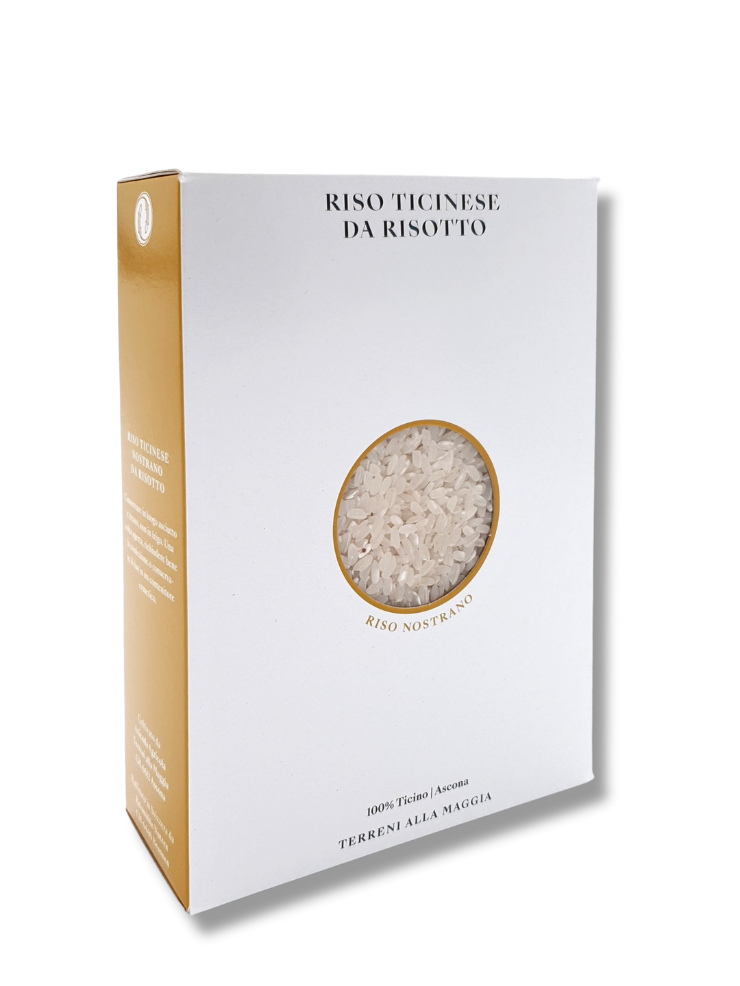 Tessiner Risotto Terreni alla Maggia – regionales Risotto aus dem Maggia-Delta mit Carnaroli-Reis - 1 Kilopack im Karton.